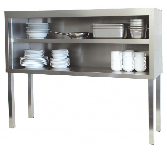 Bordskab åbent med hylde