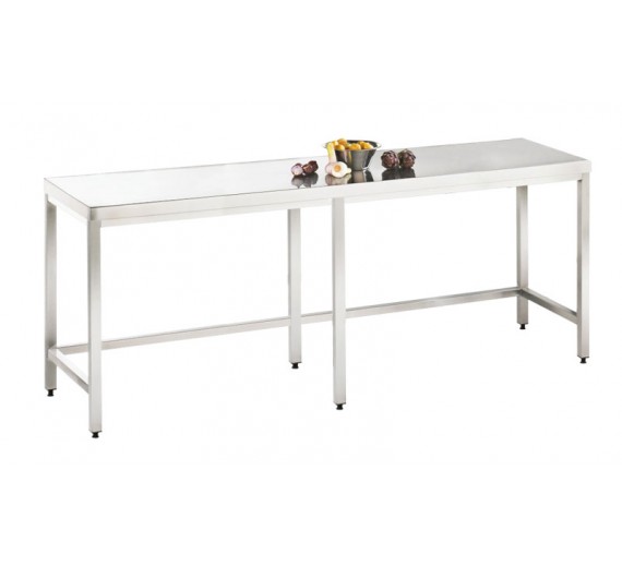 Arbejdsbord af rustfrit stål 2900 x 800 PRO