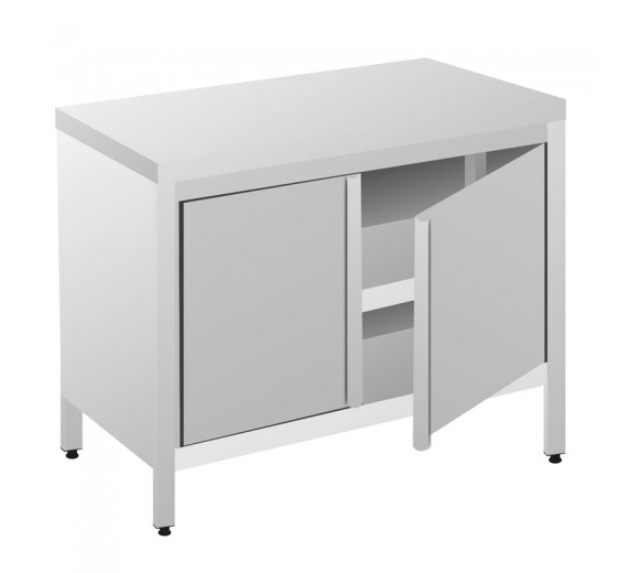 Arbejdsskab af rustfrit stål 700 x 600 PRO