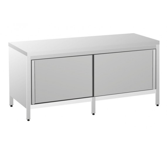 Arbejdsskab af rustfrit stål 2300 x 800 PRO