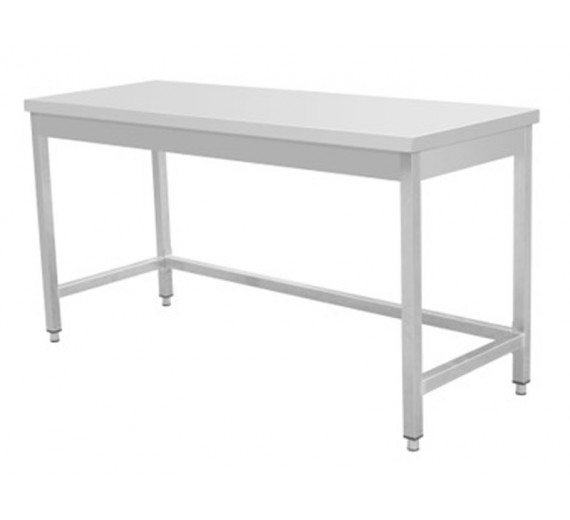 Arbejdsbord af rustfrit stål 2000 x 600 Standard