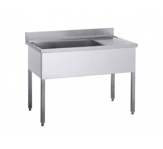 Opvaskebord ECO 1800 x 700 med 1 stor vask i venstre side