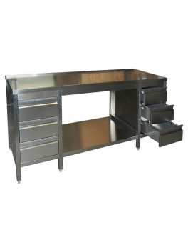 Arbejdsbordafrustfritstl1700x800PROmedskuffeihjreogvenstreside-20