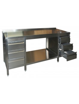 Arbejdsbordafrustfritstl2900x700PROmedbagkantogskuffeihjreogvenstreside-20