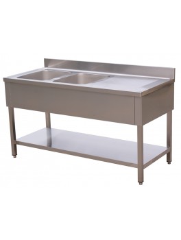 OpvaskebordafrustfritstlECO1400x600med2vaskeivenstreside-20